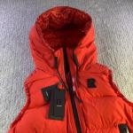 Rudsak Raquel Down Vest Flame Red Reversible Gloss Limited Edition Size M NWT