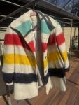 Vintage Hudson’s Bay Blanket Coat – 100% Wool – Made in Canada – 1960s/1970s