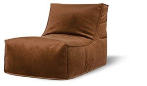 Gouchee Home Rock Velvet Soft Bean Bag Lounger High Back Comfort with Filling Copper, X-Large