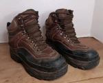 Vtg Kodiak Steel Toe Work Boot Men US 8 Brown Leather Waterproof Lace Up Outdoor