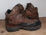 Vtg Kodiak Steel Toe Work Boot Men US 8 Brown Leather Waterproof Lace Up Outdoor