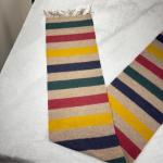 Johnstons of Elgin Hudson's Bay Company 100% Wool Scarf Made in Scotland