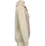 GRANTED SWEATER CO Traditional Canadian Handknit Cable Cardigan Sweater XS