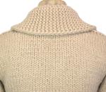 GRANTED SWEATER CO Traditional Canadian Handknit Cable Cardigan Sweater XS