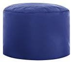 Gouchee Home Brava Pouf Collection Contemporary Polyester Upholstered Round Pouf/Ottoman, Royal Blue