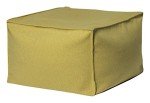 Gouchee Home Loft Felt Collection Square Pouf, Mustard - Foot Stool, Stuffed Ottoman Bean Bag Chair - Plush, Stylish, Lightweight, and Comfortable Furniture Accessory for Living Room and Bedroom