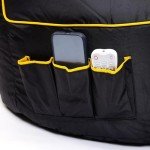 Gouchee Home Beadbox Gaming Bean Bag Chair with High Back, Gaming Sofa with Filling Included for Gamers Pink, X-Large