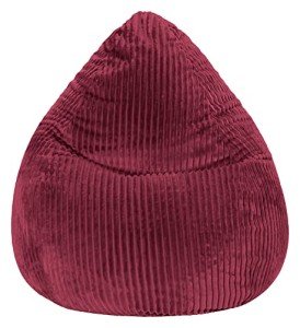 Gouchee Home Tessa Collection Faux Fur Bean Bag Chair for Kids and Adults, Wine - Bean Bag Couch for Indoor Living Spaces - Cozy, Stylish, and Comfy Lazy Sofa Chair for Reading, Gaming & More, X-Large