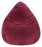 Gouchee Home Tessa Collection Faux Fur Bean Bag Chair for Kids and Adults, Wine - Bean Bag Couch for Indoor Living Spaces - Cozy, Stylish, and Comfy Lazy Sofa Chair for Reading, Gaming & More, X-Large