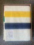 Vtg Hudsons Bay Point Co. 4 Point Blanket Wool Made In England 72x90 Stripe NEW