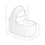 Gouchee Home Shark Brava Bean Bag Chair Children Kids Chair Fun Animal Design Seat Pouf Playroom