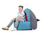 Gouchee Home Shark Brava Bean Bag Chair Children Kids Chair Fun Animal Design Seat Pouf Playroom