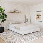 Nexera Platform Bed Frame, White, Full