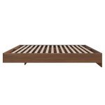 Nexera Platform Bed Frame, Brown, Queen