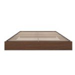 Nexera Platform Bed Frame, Brown, Queen