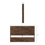 Nexera Panel Headboard, Brown, Queen