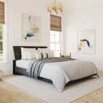 Nexera 2-Piece Bedset with Bed Frame and Headboard, Grey, Full