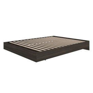 Nexera Platform Bed Frame, Grey, Queen