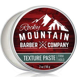 Hair Paste for Men – Made in Canada - Hair Styling Paste with Pliable Light-Firm Hold for All Hair Styles, Shine-Free Matte Finish - Easy to Wash Out – 2oz by Rocky Mountain Barber Company