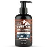 Men's Shave Gel - Clear Shaving Gel So You Can See Where You Are Shaving – For Full Shaves and Tightening Beard Lines - 8oz by Rocky Mountain Barber Company