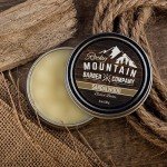 Men’s Sandalwood Beard Balm Made in Canada Featuring Beeswax, Shea Butter, Coconut Oil and Real Sandalwood Essential Oil By Rocky Mountain Barber Company