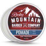 Rocky Mountain Barber Company Pomade for Men -Made in Canada - 5 oz Tub Classic Styling Product with Strong Firm Hold for Side Part, Pompadour & Slick Back Looks -High Shine & Easy to Wash Out -Water Based