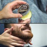 Men’s Sandalwood Beard Balm Made in Canada Featuring Beeswax, Shea Butter, Coconut Oil and Real Sandalwood Essential Oil By Rocky Mountain Barber Company