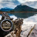 Men’s Sandalwood Beard Balm Made in Canada Featuring Beeswax, Shea Butter, Coconut Oil and Real Sandalwood Essential Oil By Rocky Mountain Barber Company