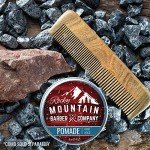 Rocky Mountain Barber Company Pomade for Men -Made in Canada - 5 oz Tub Classic Styling Product with Strong Firm Hold for Side Part, Pompadour & Slick Back Looks -High Shine & Easy to Wash Out -Water Based
