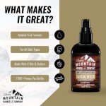 Aftershave Balm for Men – Made in Canada - With Sandalwood Essential Oil, Coconut Oil and Shea Butter – Applies Easily - 4 oz by Rocky Mountain Barber Company