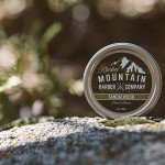 Men’s Sandalwood Beard Balm Made in Canada Featuring Beeswax, Shea Butter, Coconut Oil and Real Sandalwood Essential Oil By Rocky Mountain Barber Company