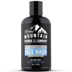 Men's Daily Face Wash - Made in Canada - With Jojoba Oil, Argan Oil, Chamomile Floral Water and Aloe Vera – Unscented - 8 oz by Rocky Mountain Barber Company