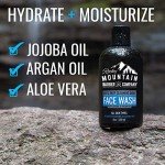 Men's Daily Face Wash - Made in Canada - With Jojoba Oil, Argan Oil, Chamomile Floral Water and Aloe Vera – Unscented - 8 oz by Rocky Mountain Barber Company