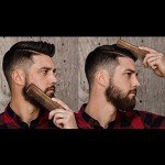 Hair Comb - Wood with Anti-Static and Anti-Snag with Fine and Medium Tooth for Beard, Head Hair, Mustache with Carrying Pouch and Box by Rocky Mountain Barber Company