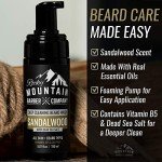 Foaming Sandalwood Beard Wash – With Sandalwood Essential Oil, Vitamin B5 & Dead Sea Salt – Made in Canada -5 oz by Rocky Mountain Barber Company