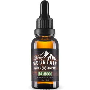 Men’s Bamboo Beard Oil Made in Canada Featuring Grapeseed Oil, Coconut Oil, Argan Oil and Bamboo Scent By Rocky Mountain Barber Company