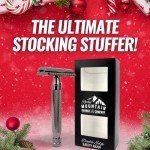 Men's Double Edge Safety Razor - Premium, Heavy Duty Safety Razor, 3 Piece Closed Comb Design For a Closer Shave - Made with Brass & Metal Finish by Rocky Mountain Barber Company