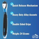 Razor Blades for Men - Includes Handle and 30 Refill Blades - Triple-Blade Razor Cartridges with Lubricating Strip, Pivoting Head and Textured Grip Handle For One Year of Shaves by Rocky Mountain Barber Company