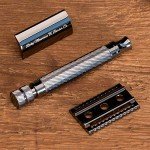 Men's Double Edge Safety Razor - Premium, Heavy Duty Safety Razor, 3 Piece Closed Comb Design For a Closer Shave - Made with Brass & Metal Finish by Rocky Mountain Barber Company
