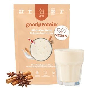 Good Protein Vegan Plant-based Protein Powder 100% Natural, Non-GMO, Dairy-free, Gluten-free, Soy-free, No Added Sugar and Nothing Artificial. Chai Latte All-in-One Shake 440 grams