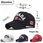 HAOJIANIAN 2 Pack Canada Baseball Cap,Canada Day Embroidered Maple Leaf Flag Adjustable Golf Hat for Men Women Kids (Navy+Red)