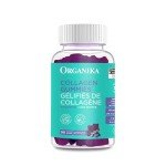Organika Collagen Gummies - Blueberry Flavour - 2500 mg of Collagen Per Serving plus Biotin For Better Skin, Hair, Nail and Joint Health Pasture-Raised Cattle, Gluten, Dairy and Soy-free 90 Gummies