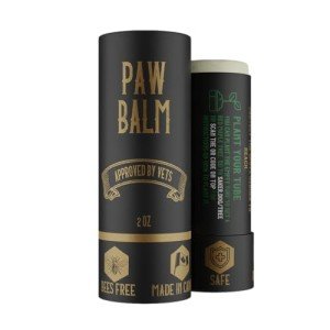 SÄKER Dog Paw Balm for Winter | Veterinarian-Approved Paw Protection for Dogs for Cold Snow | Handmade in Canada | Paw Soother Safe to Lick for Dry, Cracked, and Rough Paws (2oz)