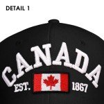 Azjachiny 2 PCS Canada Baseball Cap Canada Souvenirs Adjustable Canada Day Embroidered Maple Leaf Flag Cap for Men Women