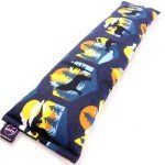 Handmade in Canada: 20"x5" Double-Layered Cotton Microwave Heating Pad - Moist Heat and Cold Pack for Back, Neck, Shoulders, Cramps, Sore Muscles, Aches, and Joints. Bean (OATS) Bag and Neck Wrap. Night Forest Pattern