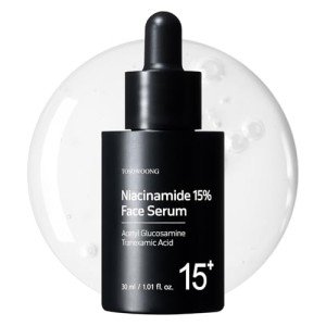 TOSOWOONG Niacinamide 15 Face Serum, 150,100ppm Niacinamide, Tranexamic acid, Dark Spot Corrector, Glass Skin, Radiant Complexion, Pore Minimizer, Even Skin Tone, Korean Skin Care, 30ml, 1.01 fl.oz