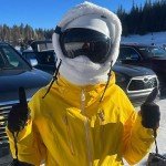 Senllen Balaclava Cold Weather Fleece Windproof Ski Mask Winter Breathable Thermal Face Mask Neck Warmer Scarf Helmet Hood White