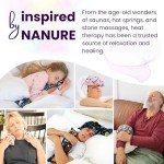 Handmade in Canada: 20"x5" Double-Layered Cotton Microwave Heating Pad - Moist Heat and Cold Pack for Back, Neck, Shoulders, Cramps, Sore Muscles, Aches, and Joints. Bean (OATS) Bag and Neck Wrap. Night Forest Pattern