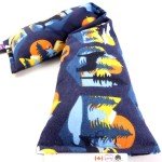 Handmade in Canada: 20"x5" Double-Layered Cotton Microwave Heating Pad - Moist Heat and Cold Pack for Back, Neck, Shoulders, Cramps, Sore Muscles, Aches, and Joints. Bean (OATS) Bag and Neck Wrap. Night Forest Pattern