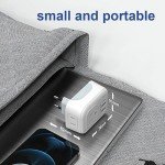 European Travel Plug Adapter, from a Canadian Small Business, International Adapter with 2 Canada Outlets & 2 USB Ports & 2 USB C, 6 in 1 Plug to Most of Europe Portugal Spain France (Type C)